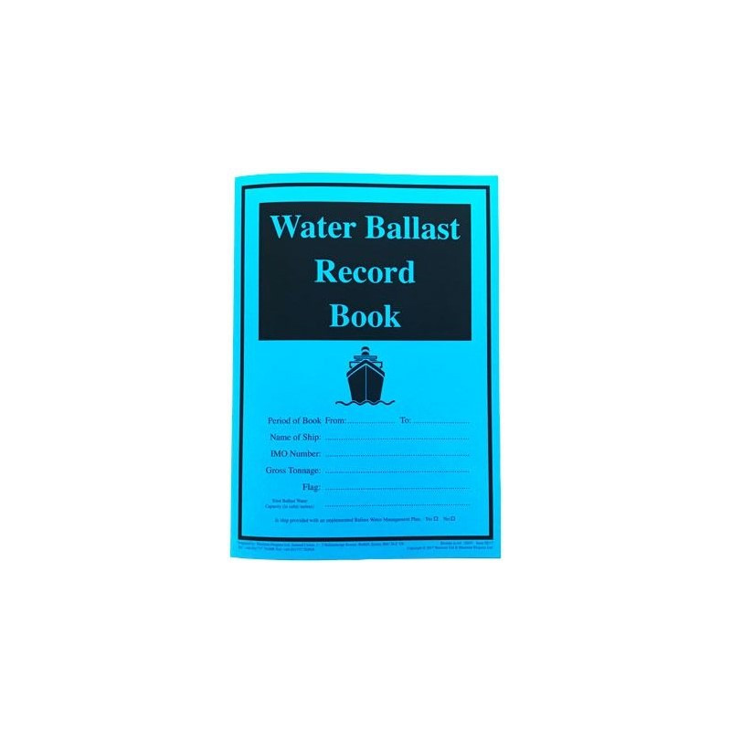 Maritime progress - Water ballast record book