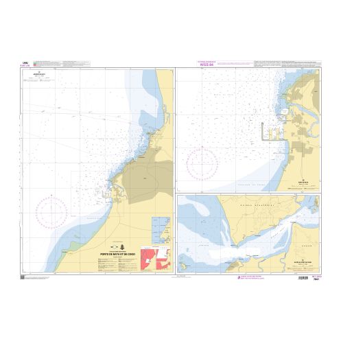 Shom C - 7841 - Côte de Guinée Equatoriale - Ports de Bata et de Cogo Shom C - 7841 - Côte de Guinée Equatoriale - Ports de Bata et de Cogo