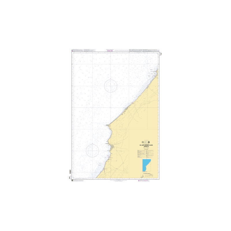 Shom C - 7703 - Côte ouest du Maroc / de Jorf Lasfar à Oued Tensifte