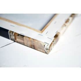 Toile sur chassis bois carte marine peinte - Golfe d'Aigues Mortes