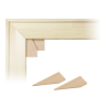 Toile sur chassis bois carte marine peinte - Fleur de sel à Oléron