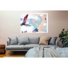 Toile sur chassis bois carte marine peinte - En vue de Noirmoutier
