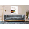 Toile sur chassis bois carte marine peinte - L'arc antillais