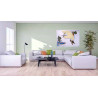 Toile sur chassis bois carte marine peinte - Bons baisers de Fort de France