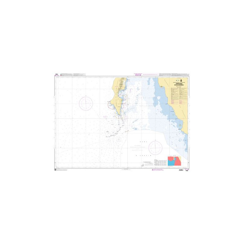 Shom C - 7566C - carte marine - Approches de Nouadhibou