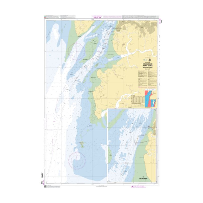 Shom C - 7572C - carte marine - Emboucoeure du Rio Nunez - Abords de Kamsa