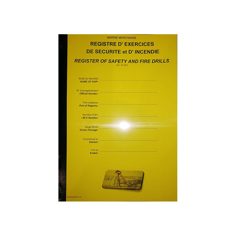 LJB - 8115FE - Register of Safety and Fire d'ills
