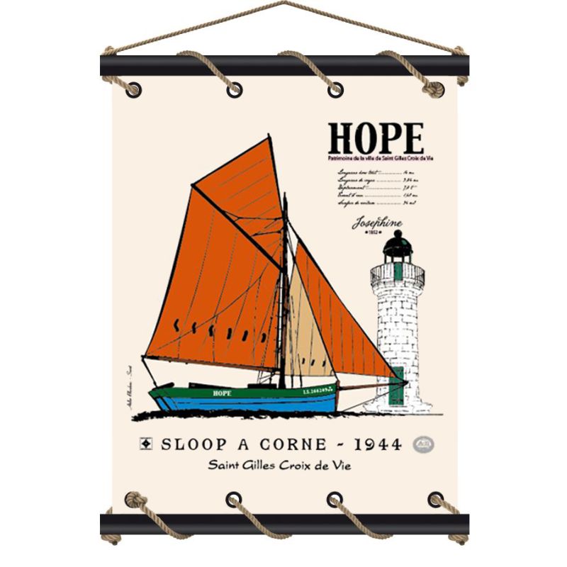 Toile tendue coton - Hope - petit modèle
