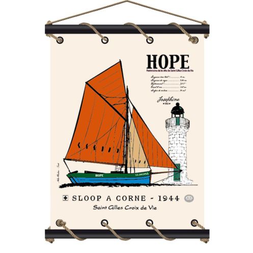 Toile tendue coton - Hope - petit modèle
