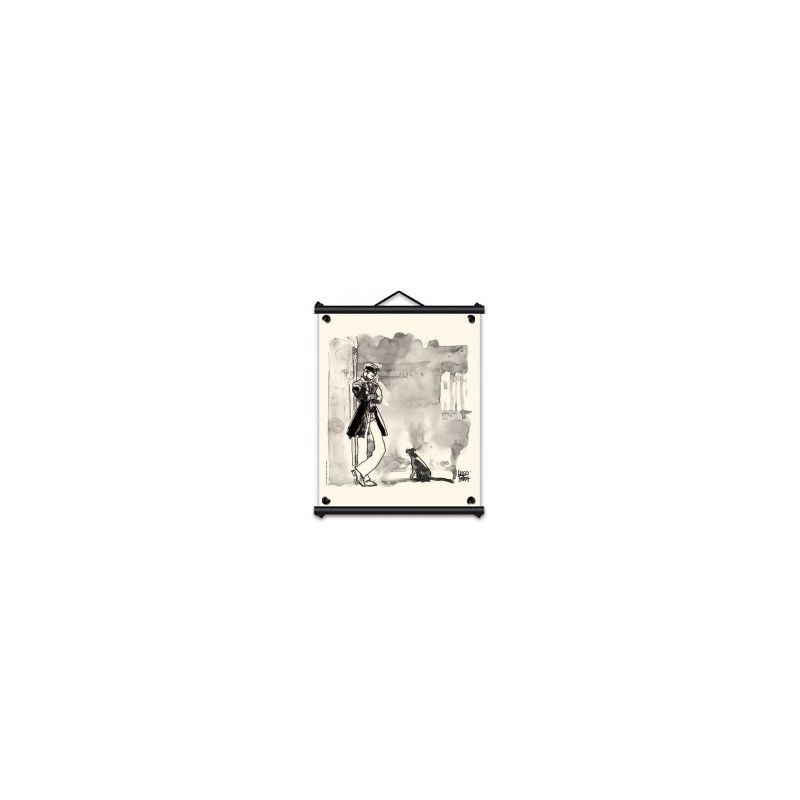 Toile tendue coton Corto Maltese - Chat