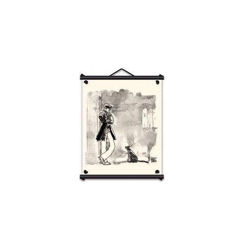 Toile tendue coton Corto Maltese - Chat Toile tendue coton Corto Maltese - Chat