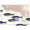 Toile sur chassis bois carte marine peinte - En sortant de Lorient