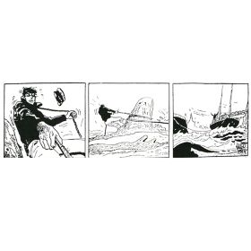 Tee shirt Corto Maltese - Coup de mer - gris - manches courtes