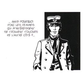 Tee shirt Corto Maltese - Pourquoi - gris - manches courtes