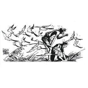 Tee shirt Corto Maltese - Plus loin - gris - manches courtes