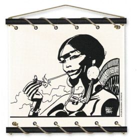 Toile tendue coton Corto Maltese - Bouche dorée