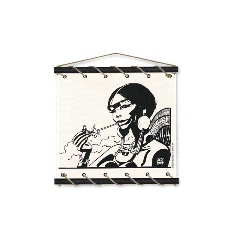 Toile tendue coton Corto Maltese - Bouche dorée