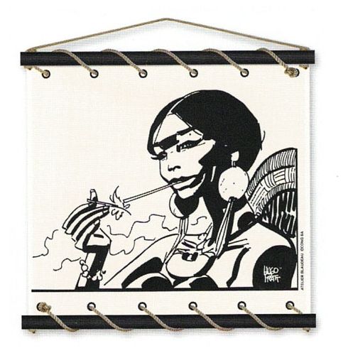 Toile tendue coton Corto Maltese - Bouche dorée