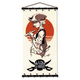 Toile tendue coton Wilda la rouge