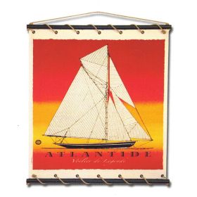Toile tendue coton Atlantide - orange