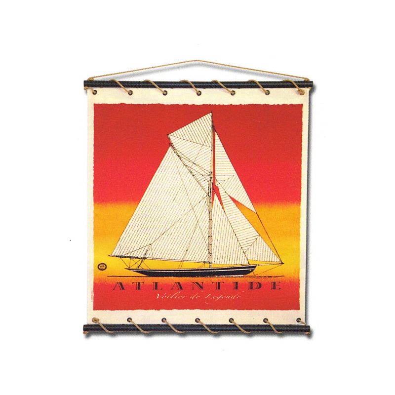 Toile tendue coton Atlantide - orange