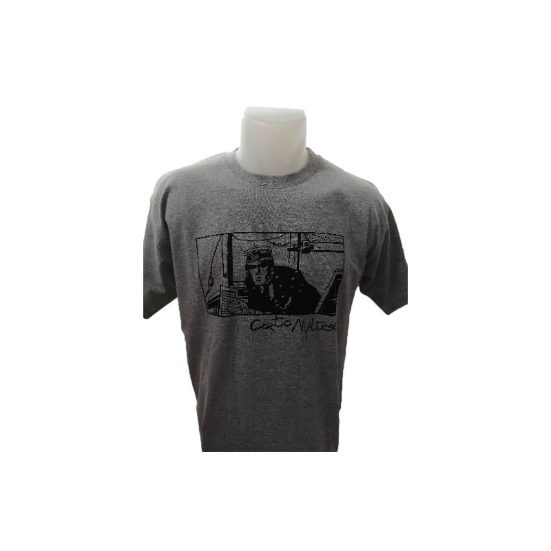 Tee shirt Corto Maltese - Port ducal - gris - manches courtes