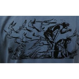 Tee shirt Corto Maltese - Plus loin - bleu - manches courtes