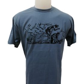 Tee shirt Corto Maltese - Plus loin - bleu - manches courtes