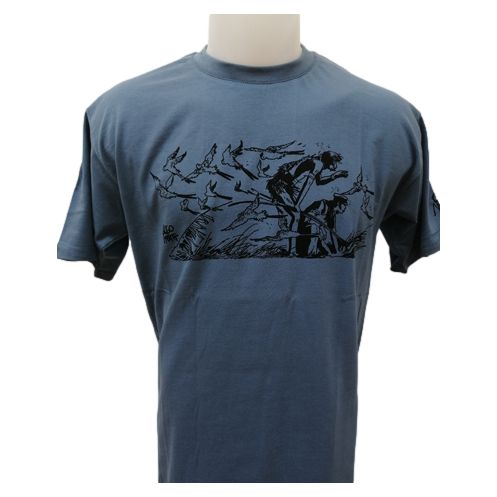 Tee shirt Corto Maltese - Plus loin - bleu - manches courtes