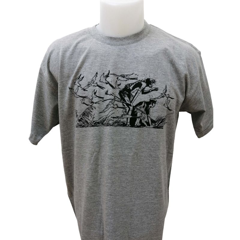Tee shirt Corto Maltese - Plus loin - gris - manches courtes