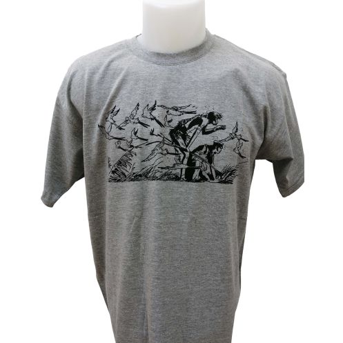 Tee shirt Corto Maltese - Plus loin - gris - manches courtes Tee shirt Corto Maltese - Plus loin - gris - manches courtes