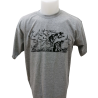 Tee shirt Corto Maltese - Plus loin - gris - manches courtes