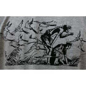 Tee shirt Corto Maltese - Plus loin - gris - manches courtes