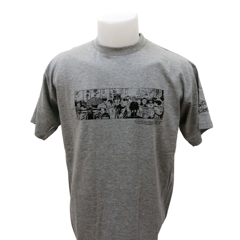 Tee shirt Corto Maltese - Hong Kong - gris - manches courtes