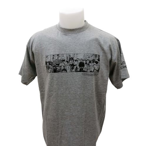 Tee shirt Corto Maltese - Hong Kong - gris - manches courtes Tee shirt Corto Maltese - Hong Kong - gris - manches courtes