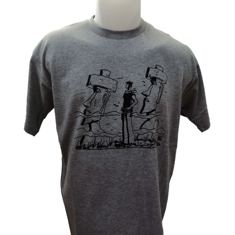 Tee shirt Corto Maltese - Pâques - gris - manches courtes