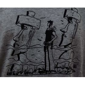 Tee shirt Corto Maltese - Pâques - gris - manches courtes