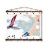 Toile tendue coton carte marine peinte - En vue de Noirmoutier