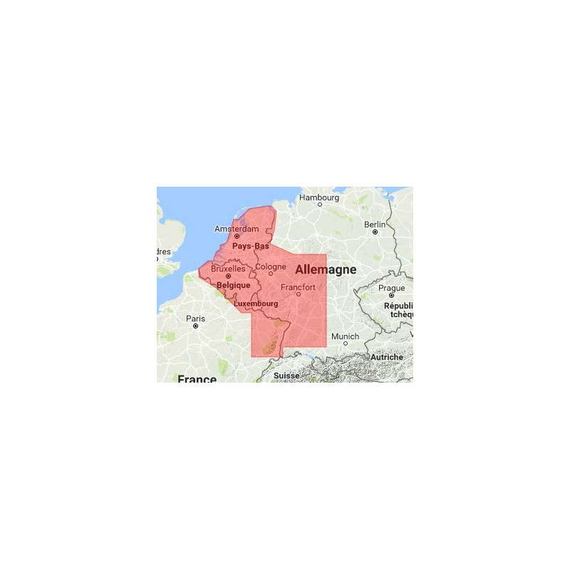 C-map M-EN-D076-MS Belgium inland and river Rhein