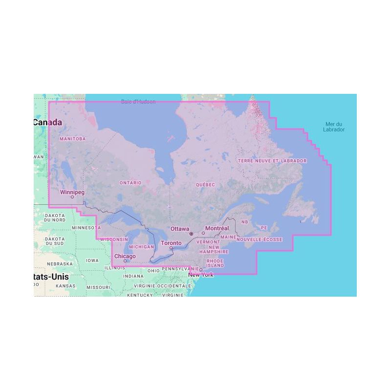 Navionics+ Regular NAUS012R Canada Est et Grands Lacs - carte neuve