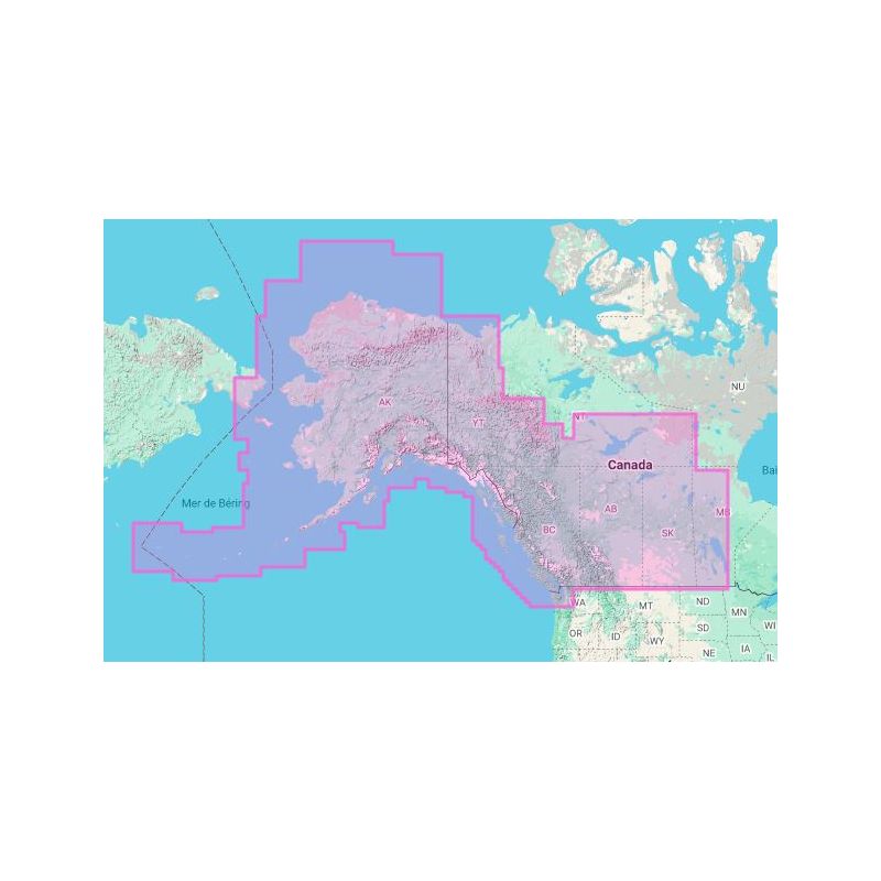 Navionics+ Regular NAUS013R Canada Ouest et Alaska - carte neuve