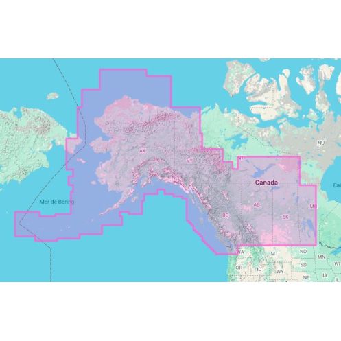 Navionics+ Regular NAUS013R Canada Ouest et Alaska - carte neuve