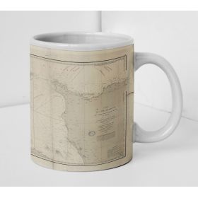 Mug old nautical chart - 881 - CARTERET (Havre), BARFLEUR - FRANCE (Côte Nord) - ATLANTIQUE, MANCHE - (1838 - 1984)