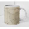 Mug old nautical chart - 881 - CARTERET (Havre), BARFLEUR - FRANCE (Côte Nord) - ATLANTIQUE, MANCHE - (1838 - 1984)