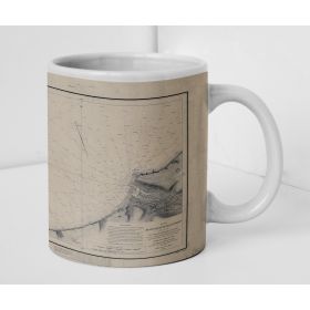 Mug carte marine ancienne - 932 - FECAMP (Abords) - FRANCE (Côte Nord) - ATLANTIQUE, MANCHE - (1841 - 1991)