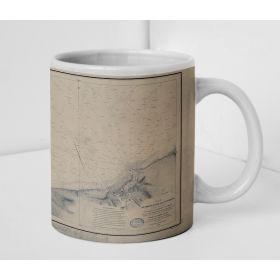 Mug carte marine ancienne - 935 - DIEPPE (Abords) - FRANCE (Côte Nord) - ATLANTIQUE, MANCHE - (1841 - 1946)