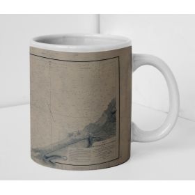 Mug old nautical chart - 936 - TREPORT (Abords) - FRANCE (Côte Nord) - ATLANTIQUE, MANCHE - (1841 - 1880)