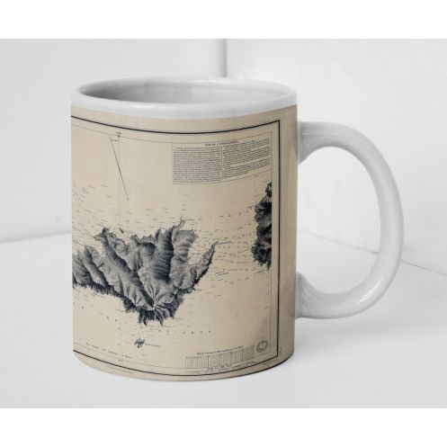 Mug old nautical chart - 953 - HYERES (îles), PORT CROS (Abords) - FRANCE (Côte Sud) - MEDITERRANEE - (1842 - 1905)