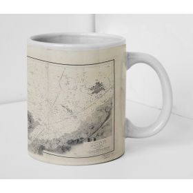 Mug old nautical chart - 972 - TREGUIER (Rivière) - FRANCE (Côte Nord) - ATLANTIQUE, MANCHE - (1843 - 1994)