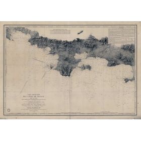 Mug carte marine ancienne - 979 - GIENS (Presqu'île), AIGLE (Bec) - FRANCE (Côte Sud) - MEDITERRANEE - (1843 - 1911)
